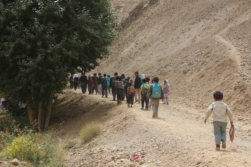 Group of Afghan people