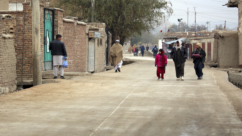 Renovated road in Kabul